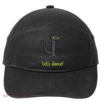 Funny Toothless Dance Meme LetS Dance 7-Panel Snapback Hat