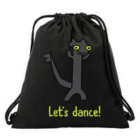 Funny Toothless Dance Meme LetS Dance Drawstring Bag