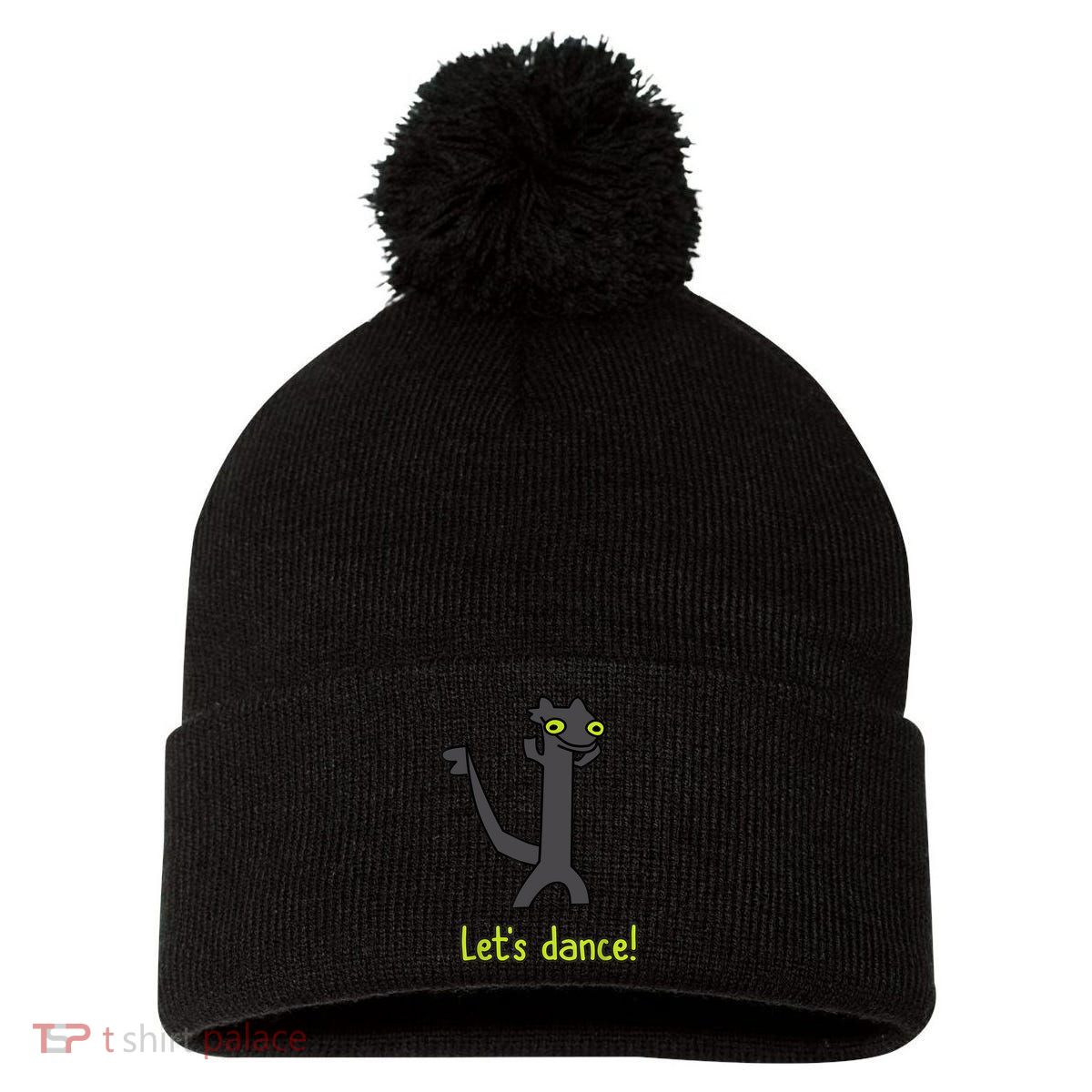 Funny Toothless Dance Meme LetS Dance Pom Pom 12in Knit Beanie