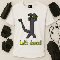 Funny Toothless Dance Meme LetS Dance Cooling Performance Crew T-Shirt