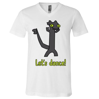 Funny Toothless Dance Meme LetS Dance V-Neck T-Shirt
