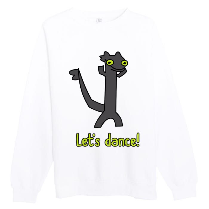 Funny Toothless Dance Meme LetS Dance Premium Crewneck Sweatshirt