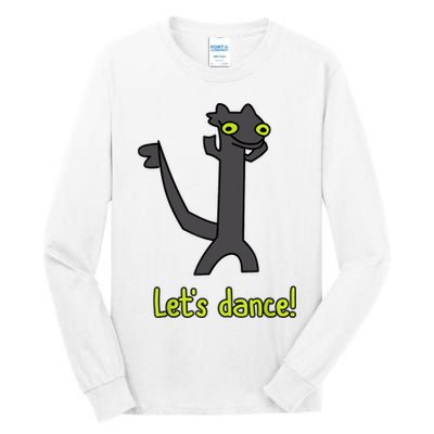 Funny Toothless Dance Meme LetS Dance Tall Long Sleeve T-Shirt