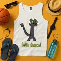 Funny Toothless Dance Meme LetS Dance Tank Top