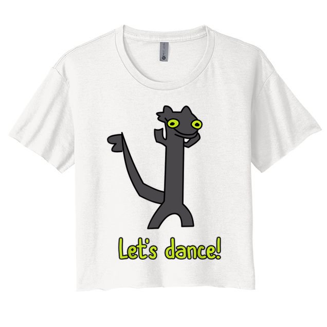 Funny Toothless Dance Meme LetS Dance Crop Top