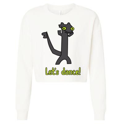 Funny Toothless Dance Meme LetS Dance Cropped Pullover Crew