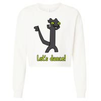 Funny Toothless Dance Meme LetS Dance Cropped Pullover Crew