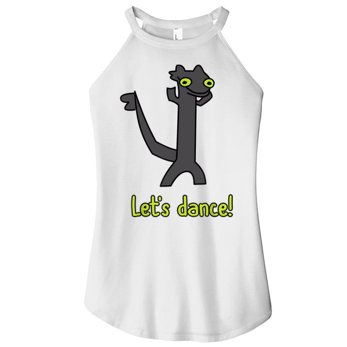 Funny Toothless Dance Meme LetS Dance Women's Perfect Tri Rocker Tank