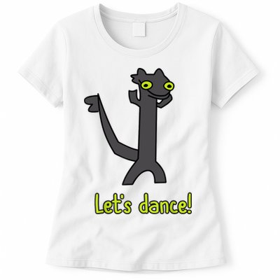 Funny Toothless Dance Meme LetS Dance Womens T-Shirt