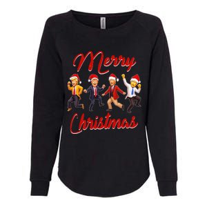 Funny Trump Dance Santa Claus Christmas Xmas Pajamas Holiday Womens California Wash Sweatshirt