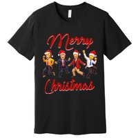 Funny Trump Dance Santa Claus Christmas Xmas Pajamas Holiday Premium T-Shirt