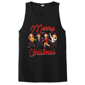 Funny Trump Dance Santa Claus Christmas Xmas Pajamas Holiday PosiCharge Competitor Tank