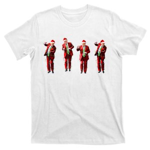 Funny Trump Dance Santa Claus Christmas Light Xmas Holiday Long Sleeve T-Shirt