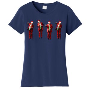 Funny Trump Dance Santa Claus Christmas Xmas Pajamas Holiday Women's T-Shirt