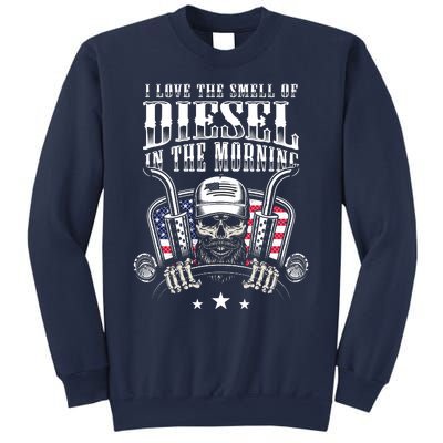 Funny Truck Driver Gift For I Love The Smell Of Diesel Sweatshirt