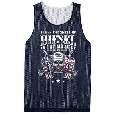 Funny Truck Driver Gift For I Love The Smell Of Diesel Mesh Reversible Basketball Jersey Tank