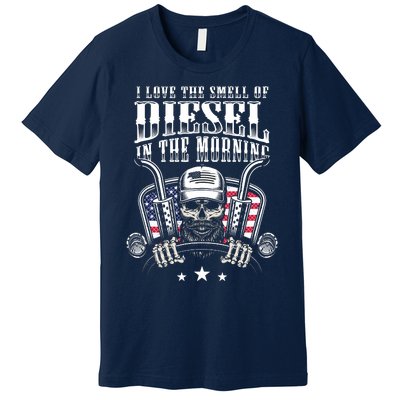 Funny Truck Driver Gift For I Love The Smell Of Diesel Premium T-Shirt