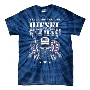 Funny Truck Driver Gift For I Love The Smell Of Diesel Tie-Dye T-Shirt