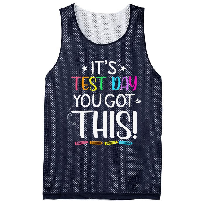 Funny Testing Day ItS Test Day You Got This Teacher Student Mesh Reversible Basketball Jersey Tank