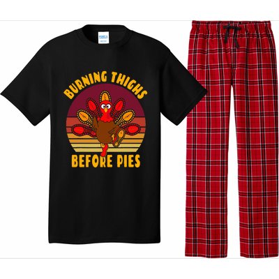 Funny Thanksgiving Day 5k 10k Trot Run Runner Costume  Pajama Set