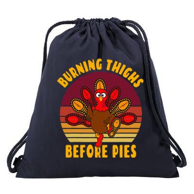 Funny Thanksgiving Day 5k 10k Trot Run Runner Costume  Drawstring Bag