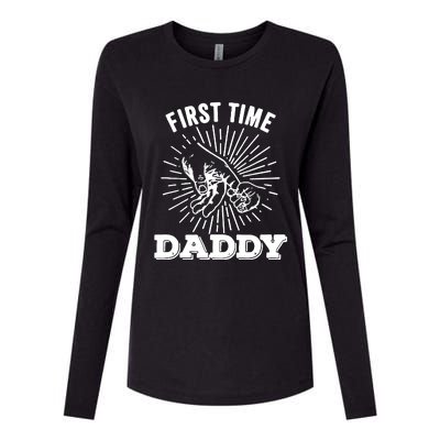 First Time Daddy Dad To Be FatherS Day Womens Cotton Relaxed Long Sleeve T-Shirt