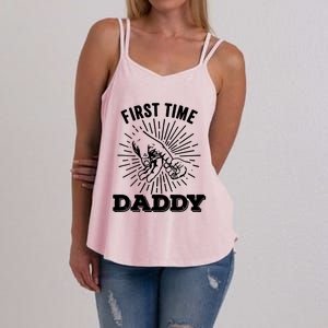 First Time Daddy Dad To Be FatherS Day Women's Strappy Tank