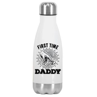 First Time Daddy Dad To Be FatherS Day Stainless Steel Insulated Water Bottle