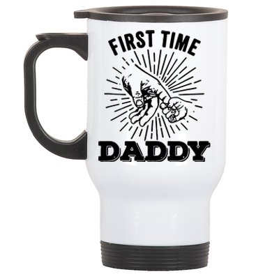 First Time Daddy Dad To Be FatherS Day Stainless Steel Travel Mug