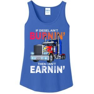 Funny Trucker Diesel Big Rig Semi Trailer Truck Driver Gift Great Gift Ladies Essential Tank