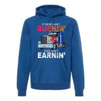 Funny Trucker Diesel Big Rig Semi Trailer Truck Driver Gift Great Gift Premium Hoodie