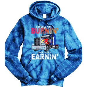 Funny Trucker Diesel Big Rig Semi Trailer Truck Driver Gift Great Gift Tie Dye Hoodie