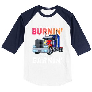 Funny Trucker Diesel Big Rig Semi Trailer Truck Driver Gift Great Gift Baseball Sleeve Shirt