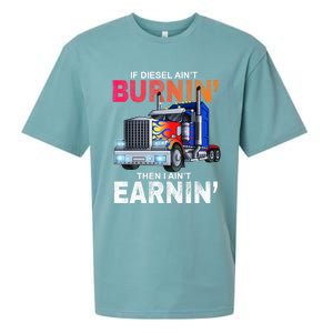 Funny Trucker Diesel Big Rig Semi Trailer Truck Driver Gift Great Gift Sueded Cloud Jersey T-Shirt