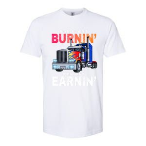 Funny Trucker Diesel Big Rig Semi Trailer Truck Driver Gift Great Gift Softstyle CVC T-Shirt