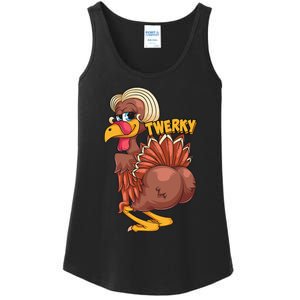 Funny Twerky Dance Cute Love Twerk Dancing Thanksgiving Gift Ladies Essential Tank