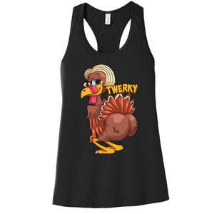 Funny Twerky Dance Cute Love Twerk Dancing Thanksgiving Gift Women's Racerback Tank