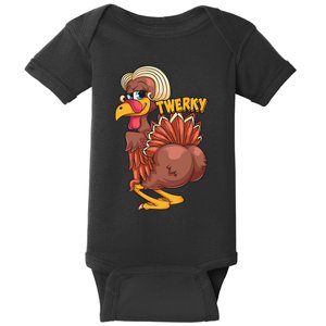 Funny Twerky Dance Cute Love Twerk Dancing Thanksgiving Gift Baby Bodysuit