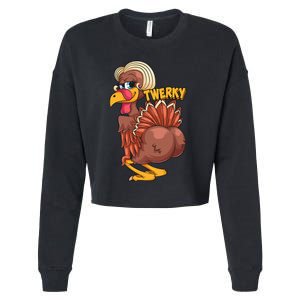 Funny Twerky Dance Cute Love Twerk Dancing Thanksgiving Gift Cropped Pullover Crew