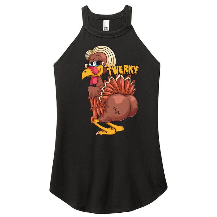 Funny Twerky Dance Cute Love Twerk Dancing Thanksgiving Gift Women's Perfect Tri Rocker Tank