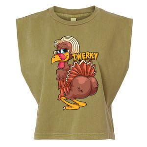 Funny Twerky Dance Cute Love Twerk Dancing Thanksgiving Gift Garment-Dyed Women's Muscle Tee