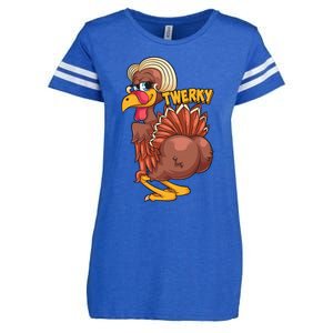 Funny Twerky Dance Cute Love Twerk Dancing Thanksgiving Gift Enza Ladies Jersey Football T-Shirt