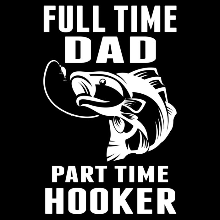 Full Time Dad Part Time Hooker Funny Fishing Father's Day Gift Wool Snapback Cap