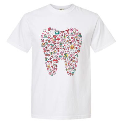 Funny Tooth Dentist Dental Hygienist Happy Valentine's Day Great Gift Garment-Dyed Heavyweight T-Shirt