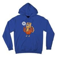 Funny Thanksgiving Day Fake Cat Turkey Meow Animal Farmer  Tall Hoodie