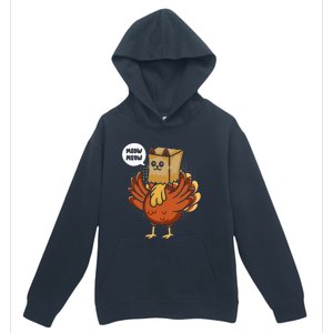 Funny Thanksgiving Day Fake Cat Turkey Meow Animal Farmer  Urban Pullover Hoodie