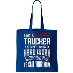 Funny Trucker Diesel Big Rig Semigifttrailer Truck Driver Gift Cute Gift Tote Bag