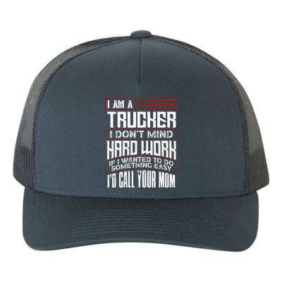 Funny Trucker Diesel Big Rig Semigifttrailer Truck Driver Gift Cute Gift Yupoong Adult 5-Panel Trucker Hat