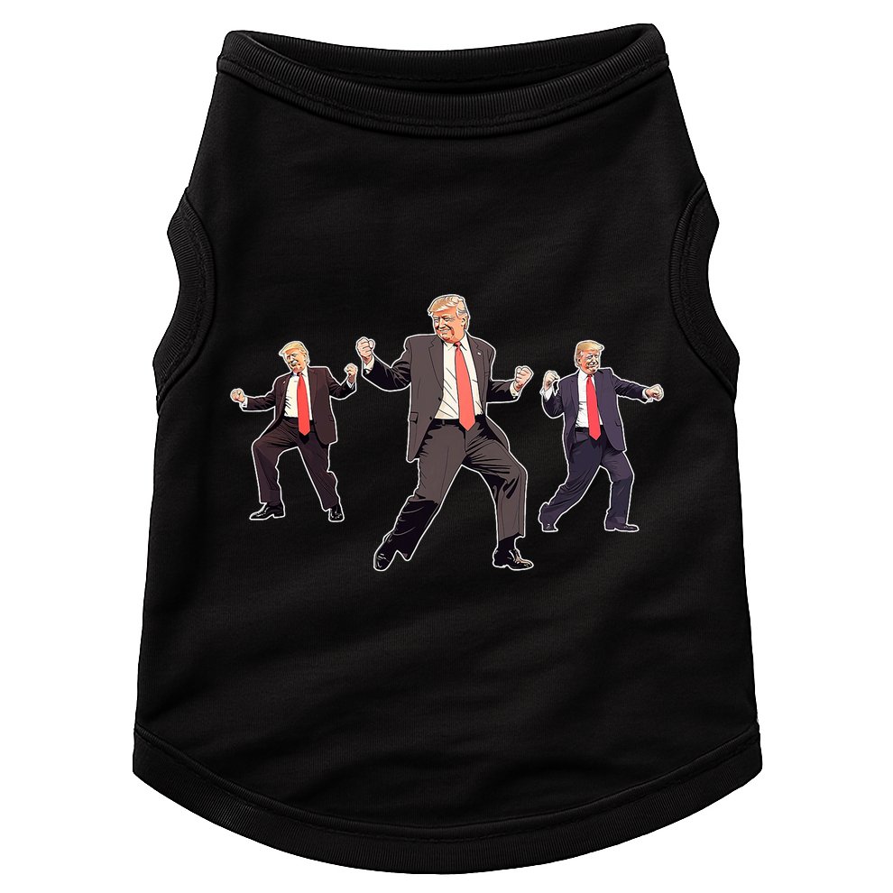 Funny Trump Dancing Dance Moves Rally Maga Doggie Tank
