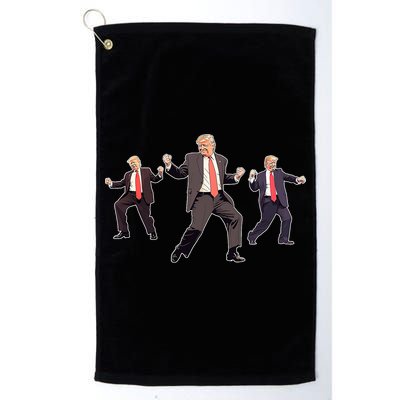 Funny Trump Dancing Dance Moves Rally Maga Golf Towel